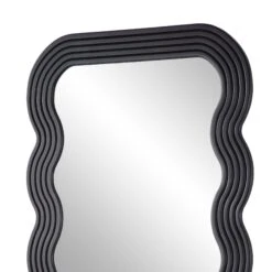 Venus Full Length Wave Mirror 180 X 100 Cm, Black -Daals MIRR 162 BLACK detail1
