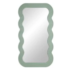 Venus Full Length Wave Mirror 180 X 100 Cm, Sage Green -Daals MIRR 162 SAGE WB1