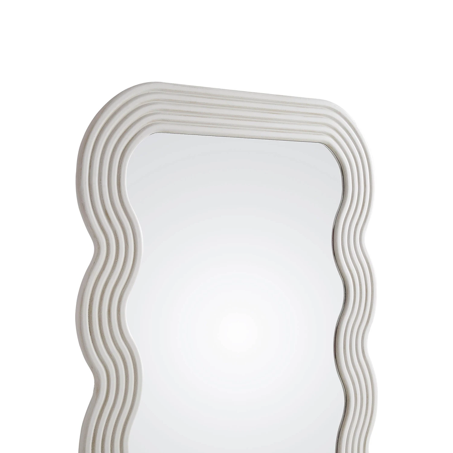 Venus Full Length Wave Mirror 180 X 100 Cm, Washed White 6 Venus Full Length Wave Mirror 180 X 100 Cm, Washed White - Image 6