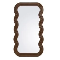 Venus Full Length Wave Mirror 180 X 100 Cm, Walnut 11 Venus Full Length Wave Mirror 180 X 100 Cm, Walnut -Daals MIRR 162 WOOD WB1
