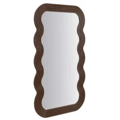 Venus Full Length Wave Mirror 180 X 100 Cm, Walnut 12 Venus Full Length Wave Mirror 180 X 100 Cm, Walnut -Daals MIRR 162 WOOD WB2