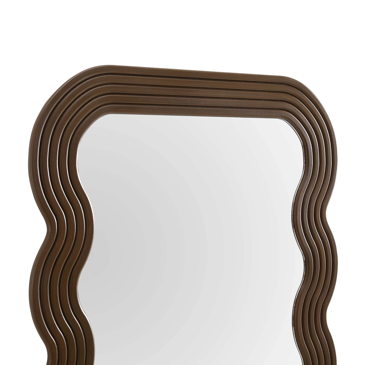 Venus Full Length Wave Mirror 180 X 100 Cm, Walnut 6 Venus Full Length Wave Mirror 180 X 100 Cm, Walnut - Image 6