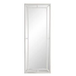Edgeworth Washed White Full Length Wooden Frame Window Mirror 160 X 60 Cm -Daals MIRR 174 WASHWHITE WB1