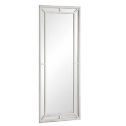 Edgeworth Washed White Full Length Wooden Frame Window Mirror 160 X 60 Cm -Daals MIRR 174 WASHWHITE WB2
