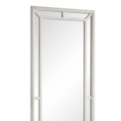 Edgeworth Washed White Full Length Wooden Frame Window Mirror 160 X 60 Cm -Daals MIRR 174 WASHWHITE detail1