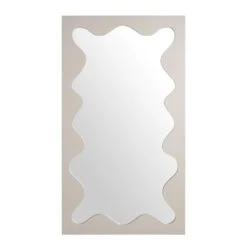 Destin Wave Mirror 180 X 100 Cm, Taupe Gloss -Daals MIRR 180 TAUPE GLOSS WB1