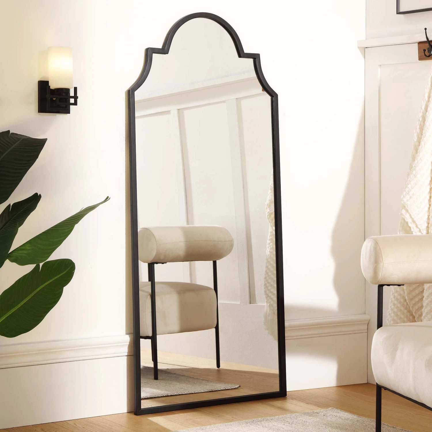 Essa Moroccan Style Full Length Mirror 160 X 70 Cm, Black 1 Essa Moroccan Style Full Length Mirror 160 X 70 Cm, Black
