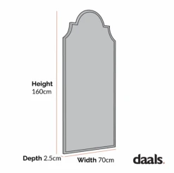 Essa Moroccan Style Full Length Mirror 160 X 70 Cm, Black 10 Essa Moroccan Style Full Length Mirror 160 X 70 Cm, Black -Daals MIRR 225 CHART