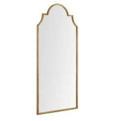 Essa Moroccan Style Full Length Mirror 160 X 70 Cm, Antique Gold Effect -Daals MIRR 225 GOLD WB2
