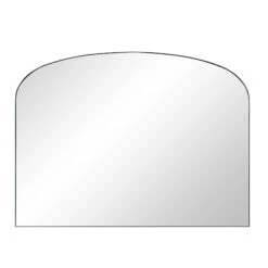 Emmy Black Arch Metal Frame Overmantle Mirror 90 X 120 Cm -Daals MIRR 279 BLACK WB1