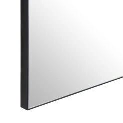 Emmy Black Arch Metal Frame Overmantle Mirror 90 X 120 Cm -Daals MIRR 279 BLACK detail2