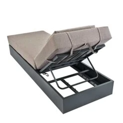 Jardin Aluminium Outdoor Sun Lounger, Granite -Daals OD ALU1 GRANITE SUNLG WB5