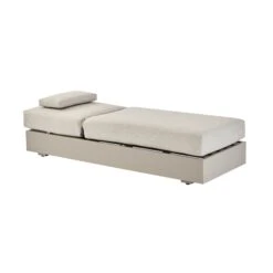 Jardin Aluminium Outdoor Sun Lounger, Pumice -Daals OD ALU1 PUMICE SUNLG WB2