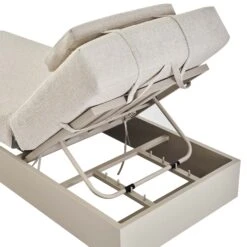 Jardin Aluminium Outdoor Sun Lounger, Pumice -Daals OD ALU1 PUMICE SUNLG detail2