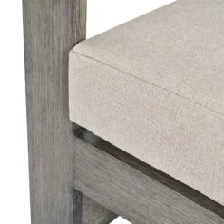 Montrose Aluminium Bistro Set With Side Table, Brushed Silver Oak -Daals OD ALU2 WGREY BISTR detail3