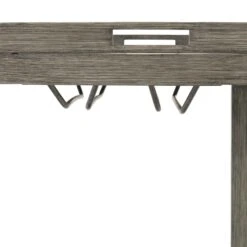 Montrose Aluminium Outdoor Bar Cart, Brushed Silver Oak -Daals OD ALU2 WGREY CART detail3