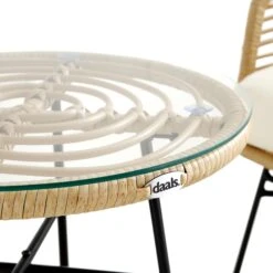 St Loy Natural Rattan Bistro Set With Table -Daals OD BISTR 024 detail2