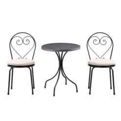 Haymes Metal Indoor And Outdoor Bistro Set 14 Haymes Metal Indoor And Outdoor Bistro Set -Daals OD BISTR 1067 BEIGE WB1