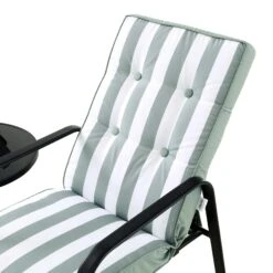 Champneys 2-Seater Steel And Fabric Outdoor Reclining Bistro Set With Stool, Sage Green 18 Champneys 2-Seater Steel And Fabric Outdoor Reclining Bistro Set With Stool, Sage Green -Daals OD BISTR 1069 SAGE detail1