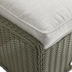 Hampshire 2-Seater Round Wicker Reclining Bistro Set With Stools, Desert Sage -Daals OD BISTR 108 GREEN detail3