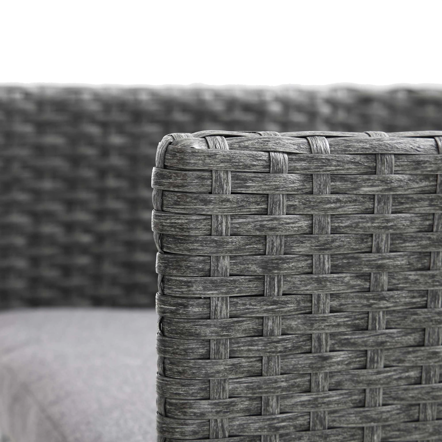 Granchester Rattan Balcony Bistro Set, Grey 12 Granchester Rattan Balcony Bistro Set, Grey - Image 12