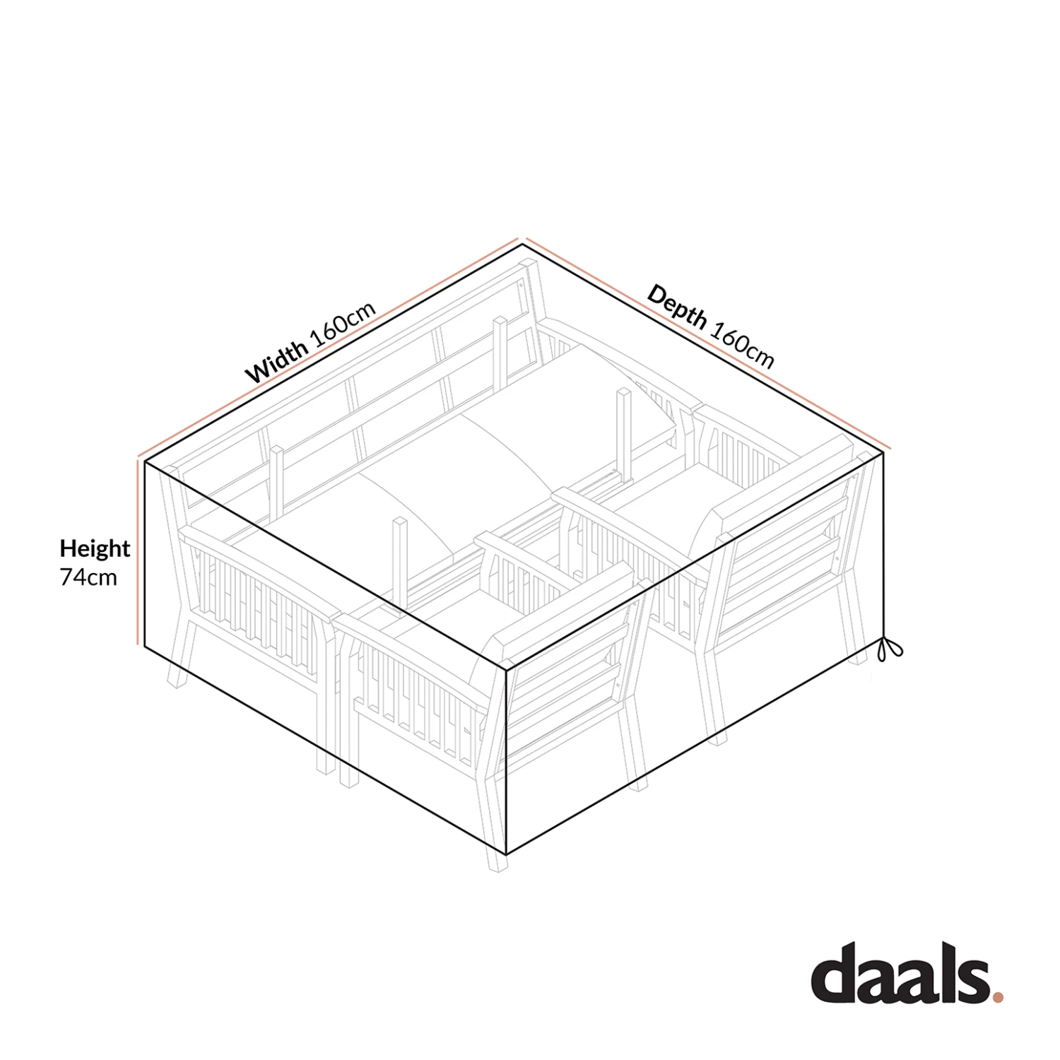 Cover For Earlswood Aluminium Sofa Set With Coffee Table 3 Cover For Earlswood Aluminium Sofa Set With Coffee Table - Image 3