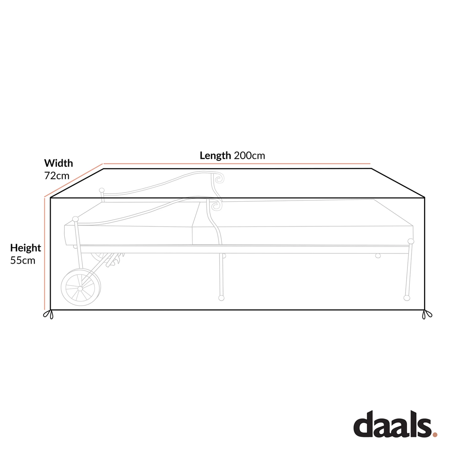 Cover For Haymes Metal Sunlounger 2 Cover For Haymes Metal Sunlounger - Image 2