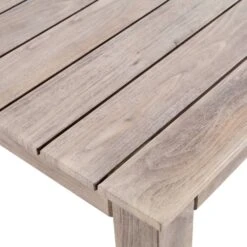 Earlswood Aluminium Washed Wood Effect Dining Set With Bench -Daals OD DINE 1001 NAT detail2