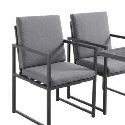 Albany Aluminium 9-Piece Outdoor Cube Dining Set, Grey -Daals OD DINE 1024 GREY detail4