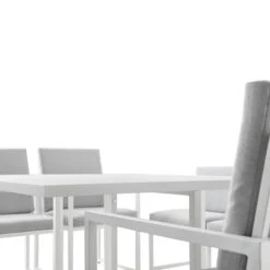 Albany Aluminium 9-Piece Outdoor Cube Dining Set, White -Daals OD DINE 1024 WHITE detail2
