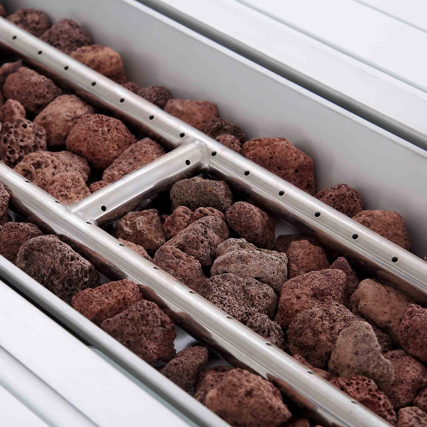 Albany Aluminium Large Corner Casual Dining Set With Firepit Table, White 15 Albany Aluminium Large Corner Casual Dining Set With Firepit Table, White - Image 15