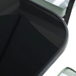 Champneys 4-Seater Steel And Fabric Outdoor Patio Dining Set With Parasol, Sage Green -Daals OD DINE 1048 SAGE detail2