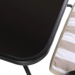 Champneys 4 Seater Steel And Fabric Outdoor Patio Dining Set With Parasol, Taupe -Daals OD DINE 1048 TAUPE detail2