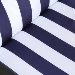 Champneys 6-Seater Steel And Fabric Outdoor Patio Dining Set With Crank Parasol, Blue 29 Champneys 6-Seater Steel And Fabric Outdoor Patio Dining Set With Crank Parasol, Blue -Daals OD DINE 1049 BLUE detail4