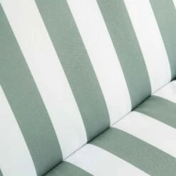 Champneys 6-Seater Steel And Fabric Outdoor Patio Dining Set With Crank Parasol, Sage Green -Daals OD DINE 1049 SAGE detail6