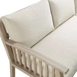 Earlswood Aluminium Washed Wood Effect Large Corner Sofa Set With Rising Table -Daals OD DINE 1245 NAT detail4