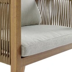 Pedra Rope And Aluminium Outdoor 6-Seater Round Dining Set, Natural 33 Pedra Rope And Aluminium Outdoor 6-Seater Round Dining Set, Natural -Daals OD DINE 2094 NAT SET detail3