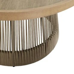 Pedra Rope And Aluminium Outdoor 6-Seater Round Dining Set, Natural 34 Pedra Rope And Aluminium Outdoor 6-Seater Round Dining Set, Natural -Daals OD DINE 2094 NAT SET detail4