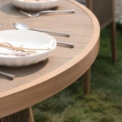 Pedra Rope And Aluminium Outdoor 6-Seater Round Dining Set, Natural 24 Pedra Rope And Aluminium Outdoor 6-Seater Round Dining Set, Natural -Daals OD DINE 2094 NAT SET scene5