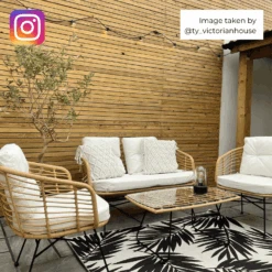 St Loy Natural 4 Seater Rattan Sofa Set -Daals OD SF 008 scene2