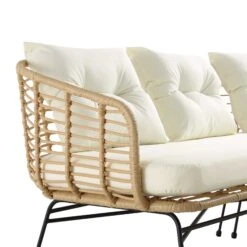 St Loy Natural Rattan Corner Sofa Set With Table -Daals OD SF 016 detail1