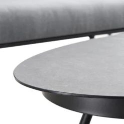 Montebello 4-Seater Outdoor Black Rope And Aluminium Sofa Set With Grey Ceramic Coffee Table -Daals OD SF 1029 BLACK detail2