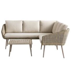 Cliveden Outdoor Aluminium Washed Wood Effect And Round Wicker Rattan Corner Sofa Set 16 Cliveden Outdoor Aluminium Washed Wood Effect And Round Wicker Rattan Corner Sofa Set -Daals OD SF 1070 NAT WB2