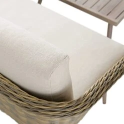 Cliveden Outdoor Aluminium Washed Wood Effect And Round Wicker Rattan Corner Sofa Set 22 Cliveden Outdoor Aluminium Washed Wood Effect And Round Wicker Rattan Corner Sofa Set -Daals OD SF 1070 NAT detail3