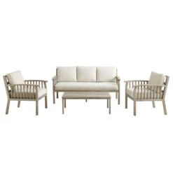 Earlswood Aluminium Washed Wood Effect Sofa Set With Coffee Table 16 Earlswood Aluminium Washed Wood Effect Sofa Set With Coffee Table -Daals OD SF 1071 NAT WB2