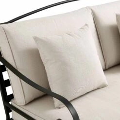 Haymes Indoor And Outdoor Metal Sofa Set With Coffee Table -Daals OD SF 1077 BEIGE detail3