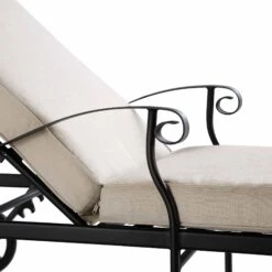 Haymes Metal Sun Lounger With Wheels -Daals OD SLG 161 BEIGE detail1