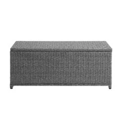 Granchester 120cm Rattan Storage Box, Grey -Daals OD TRUNK 8047 DARKGREY WB2