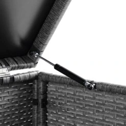 Granchester 120cm Rattan Storage Box, Grey -Daals OD TRUNK 8047 DARKGREY detail1