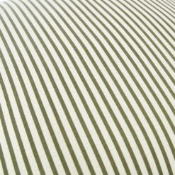 Iris Ticking Green Stripe Seersucker Frill Cushion -Daals QC CUSH RUFSTRIPE GREEN50 detail3